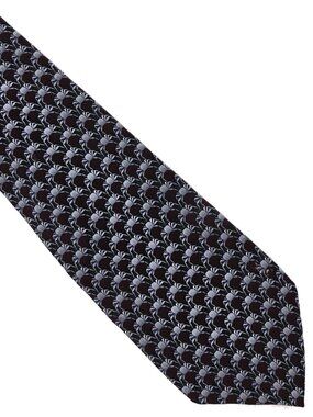 The Nature Conservancy Blue-Gray Purple Crab Geometric Silk Tie Necktie 4 x 58